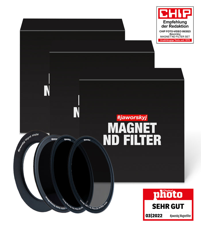 #jaworskyj Magnet ND filter set 8x + 64x + 1000x (86mm) incl. magnet adapter ring